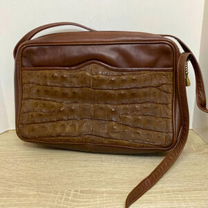 Vintage Italian leather Crossbody bag